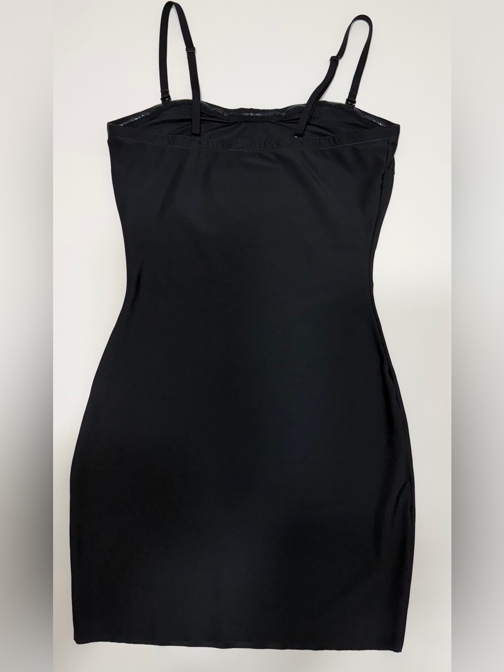 SPANX Black Slim Fit One-Piece Bodysuit with Thin Straps